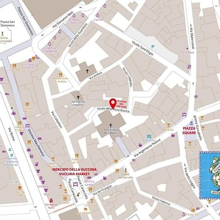 La Rosa Bianca Della Vucciria Villa Palermo Eksteriør bilde